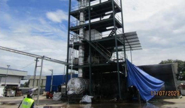 Sebuah syarikat kitar semula sisa plastik yang beroperasi di Taman Industri Makmur Kulim, Kedah didenda sebanyak RM60,000